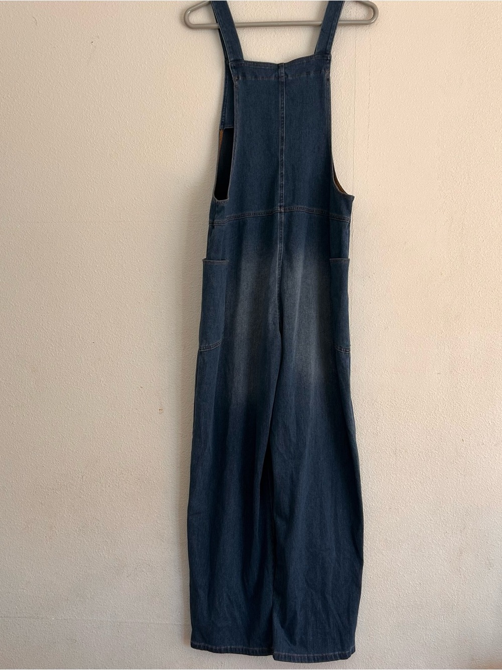Halara Flex V Neck Pocket Washed Denim Casual Overalls Small - Picture 9 of 10